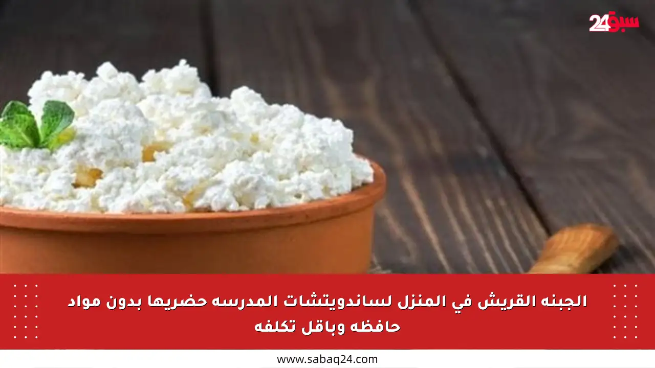 الجبنة القريش في المنزل لساندويتشات المدرسة حضريها بدون مواد حافظة وبأقل تكلفة